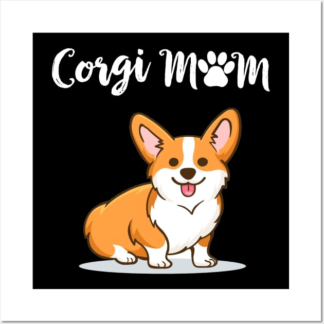 Corgi Mom (290) Wall Art by Drakes